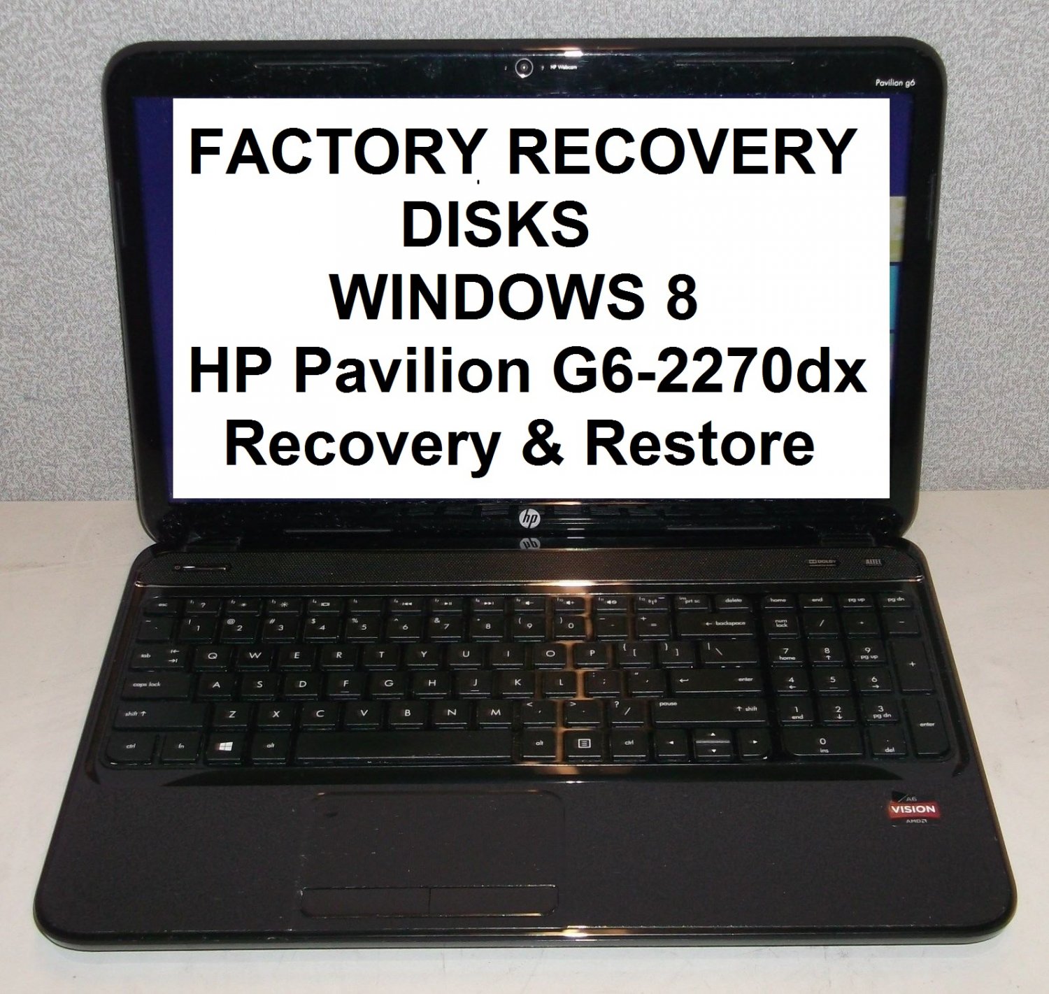 recovery disk for hp pavilion
